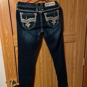 Dark wash rock revival size 27